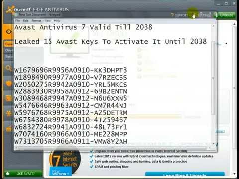 avast antivirus registration key 2014 free download
